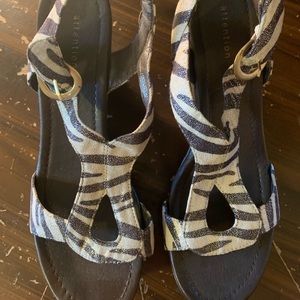 Women’s Size 9 zebra wedges